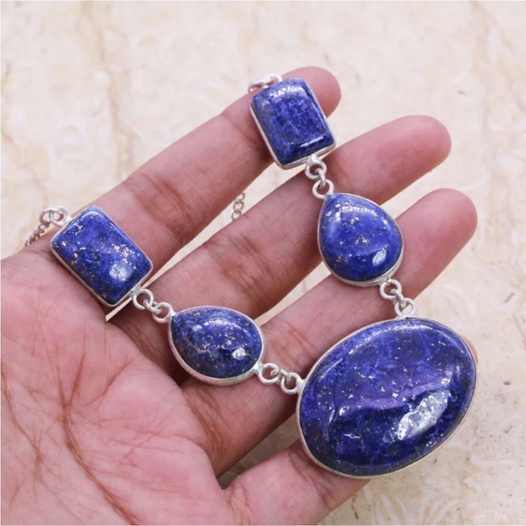 Earth Art hand crafted artisan Jewelry - Lapis necklace